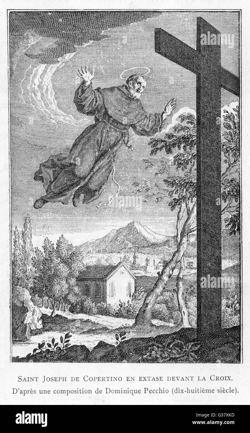 Levitation of St Joseph of Copertino, c. 1660 Stock Photo - Alamy