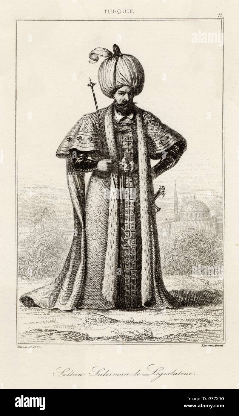 Suleiman the Magnificent(1496-1566),Sultan of the Ottoman Empire. Stock Photo