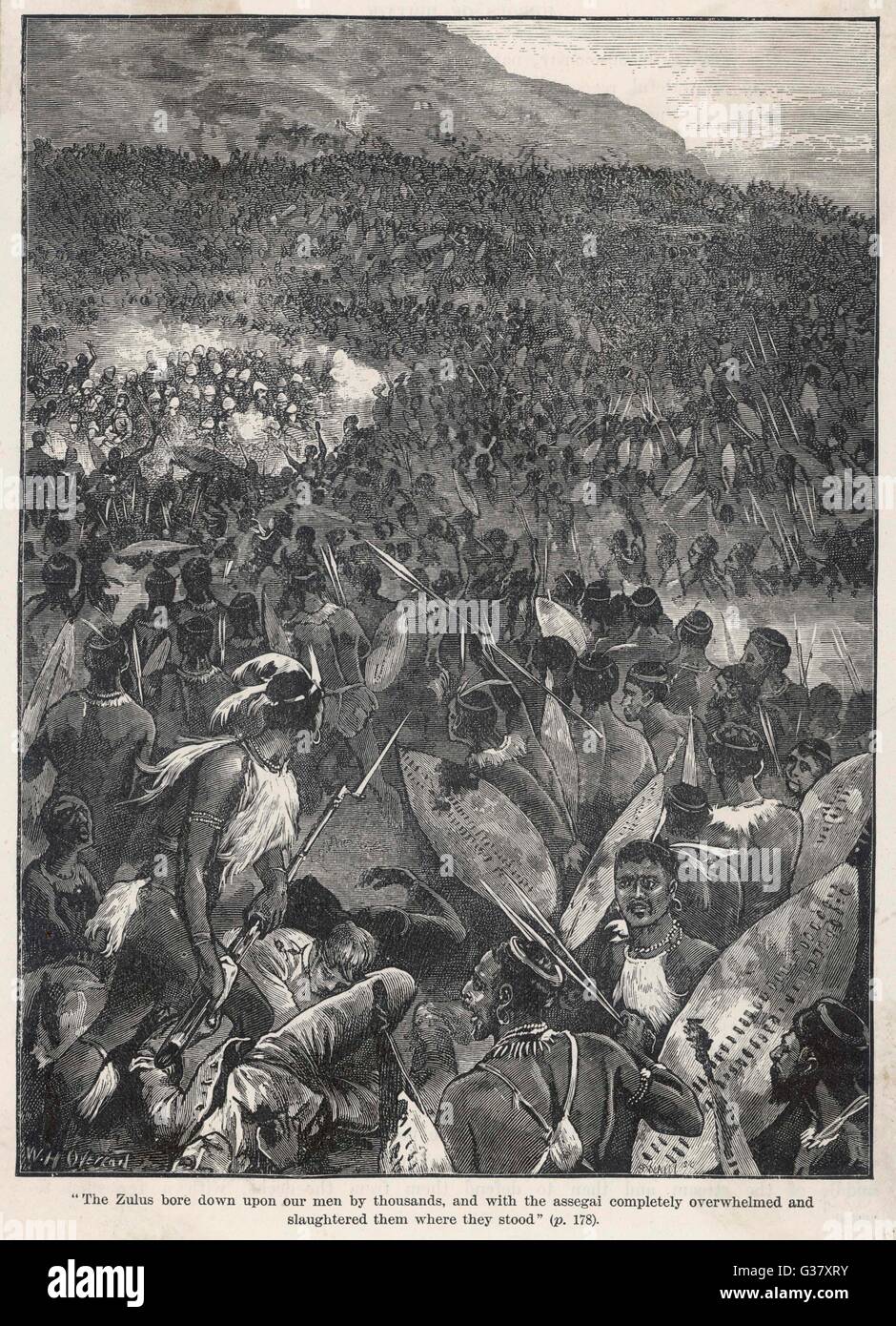 Zulus Attack Lieutenant gonville bromhead hi-res stock photography and images - Alamy