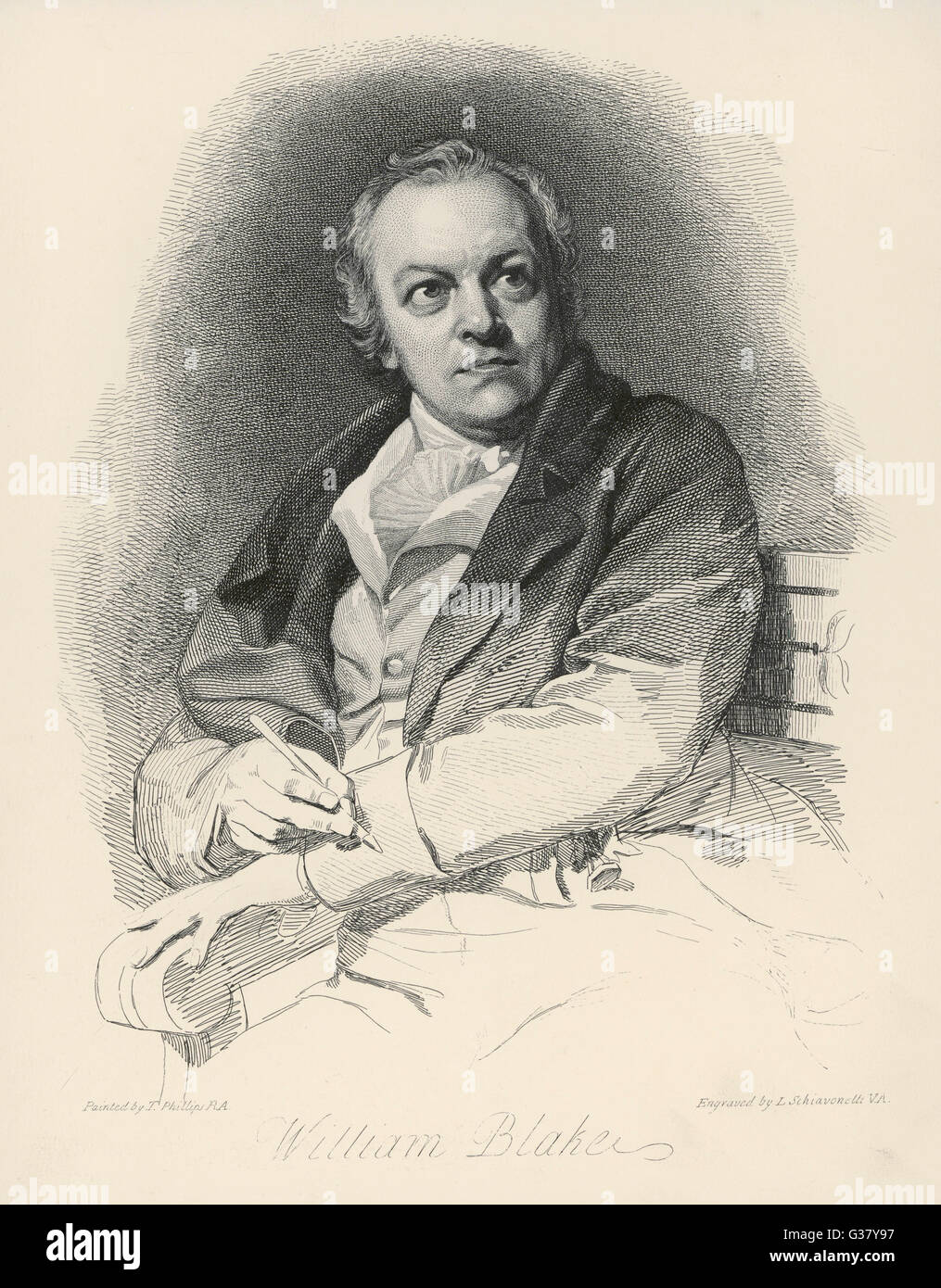 William Blake (1757-1827) artist, poet and mystic. Stock Photo
