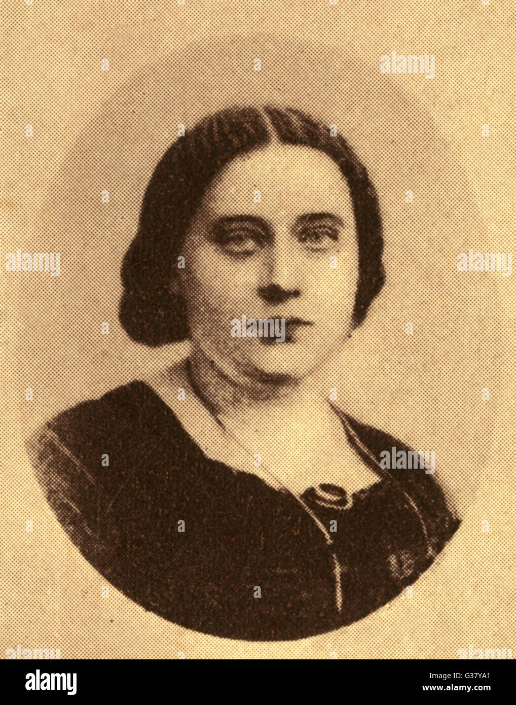 Helena Petrovna Blavatsky as a young woman Stock Photo