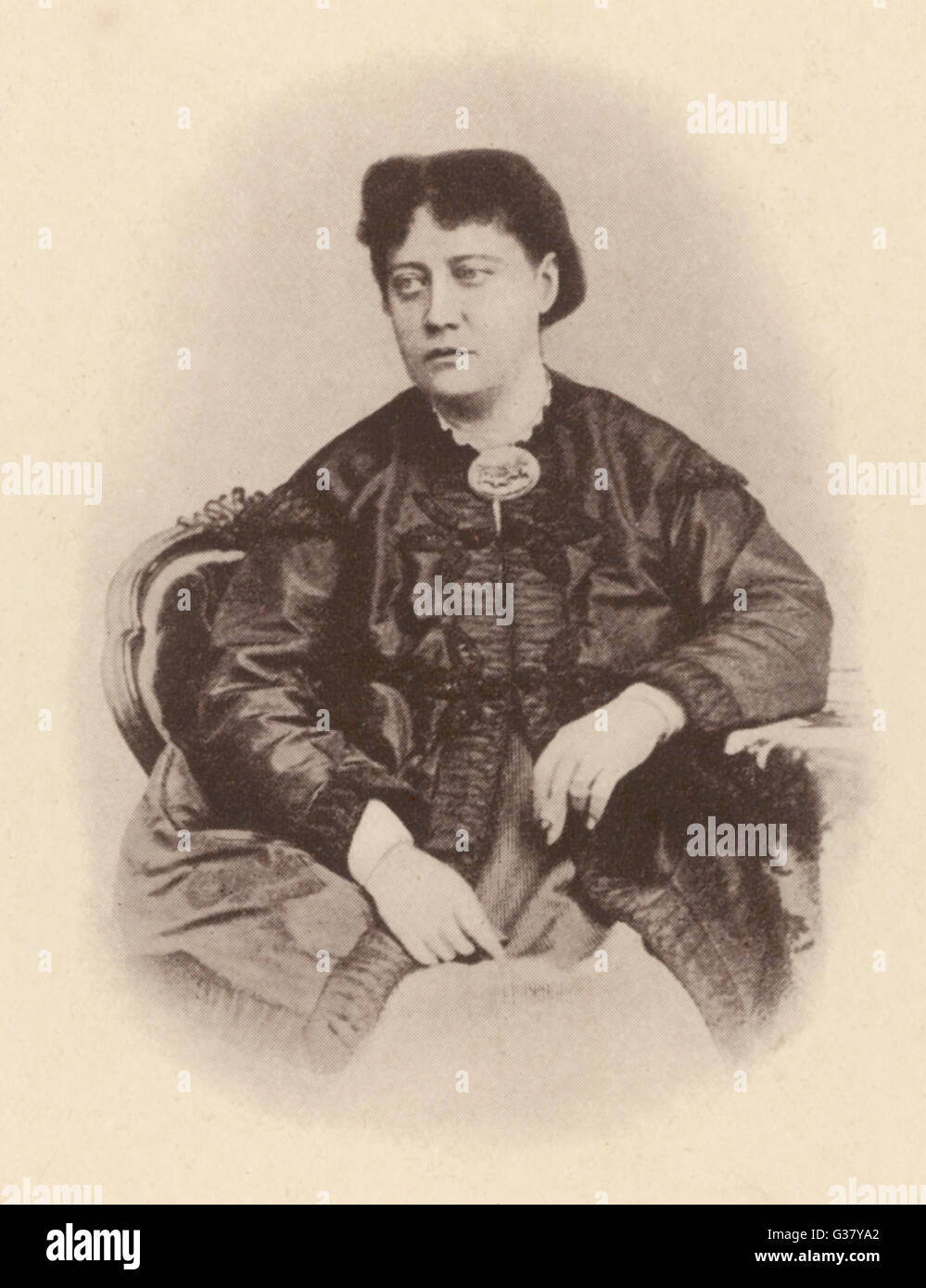 Helena Petrovna Blavatsky(1831-1891). Russian mystic and writer. Stock Photo