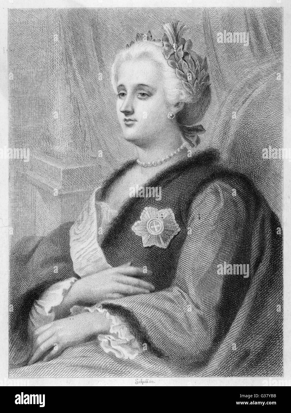 Catherine the Great(1729-1796), Empress of Russia, 1762-96. Stock Photo