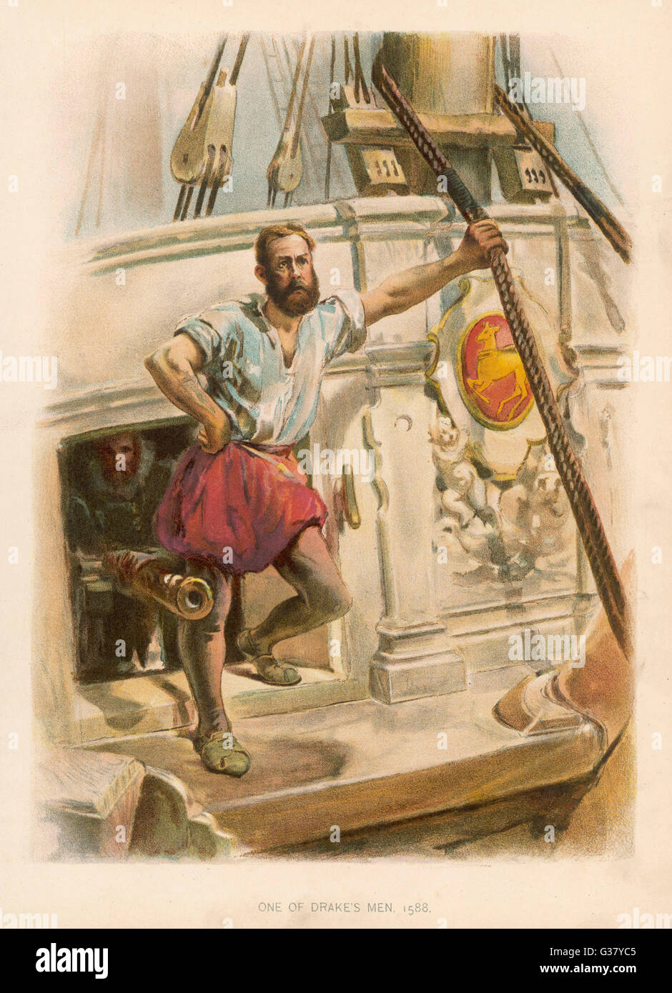 An Elizabethan sailor Stock Photo