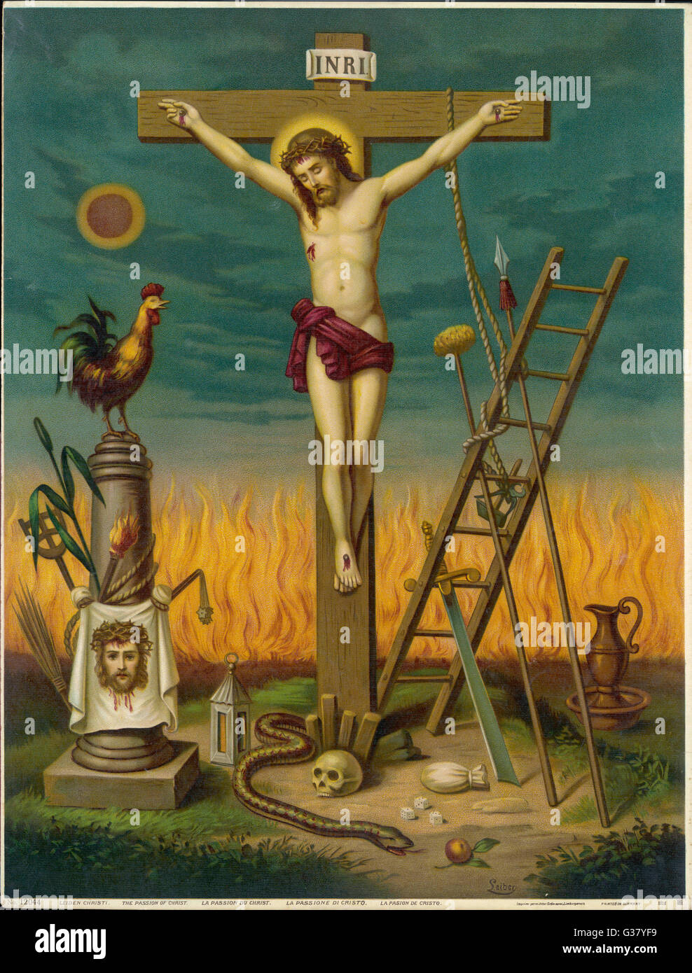 Jesus crucifixion Stock Photo