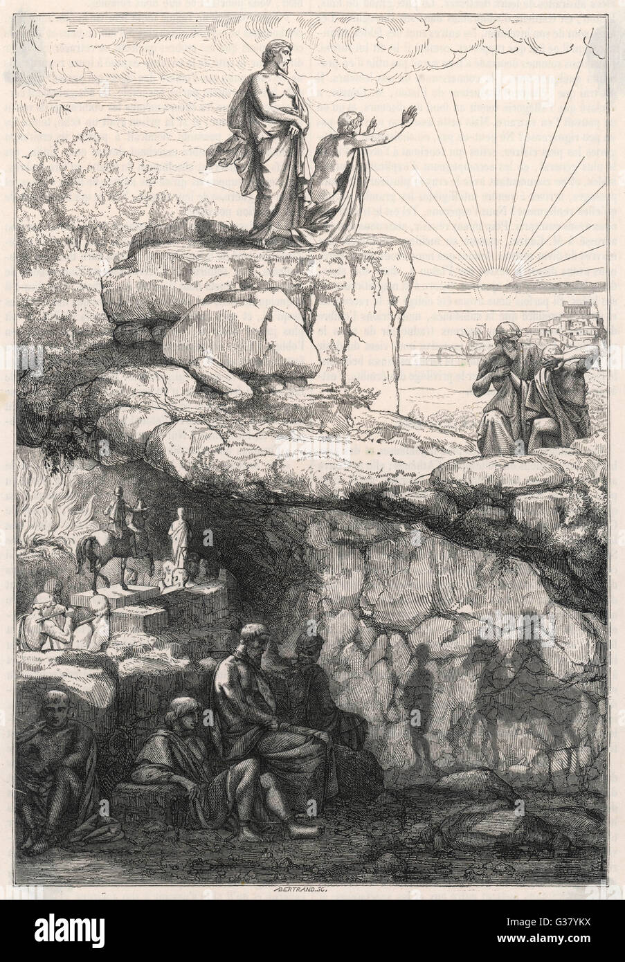 Plato’s allegory of the cave hires stock photography and images Alamy