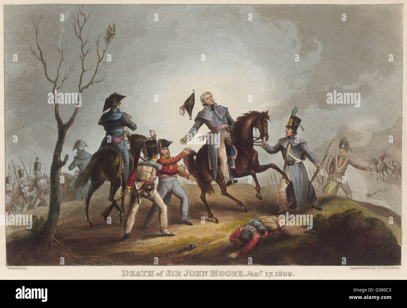 BATTLE OF CORUNNA Sir John Moore successfully repels the French