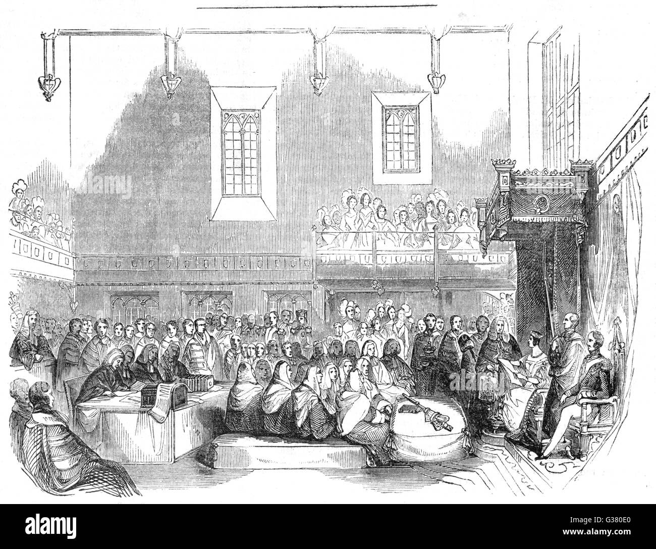 HOUSE OF LORDS Queen Victoria brings the Parliamentary session to a ...