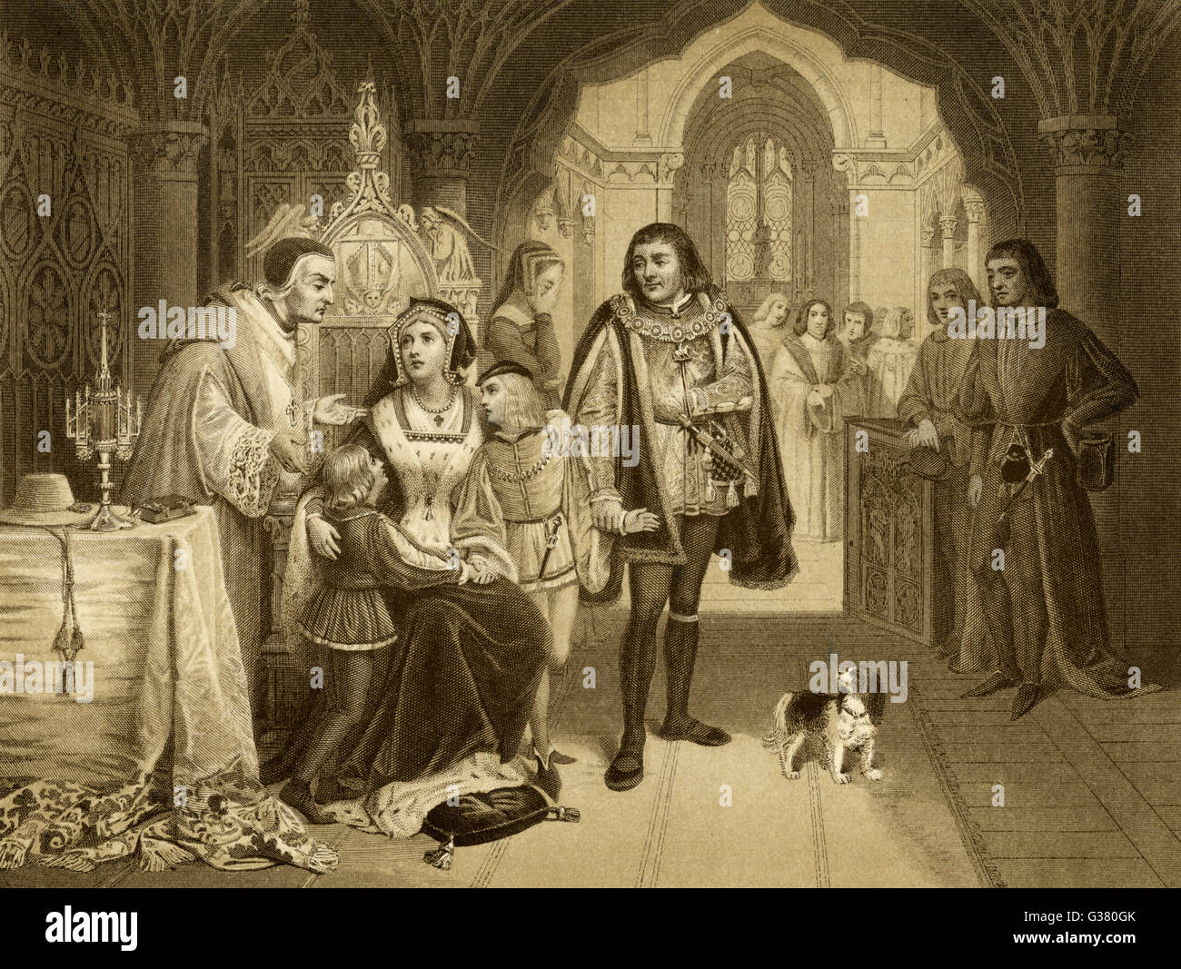 Princes in the Tower, Edward V and Richard, Duke of York Stock Photo