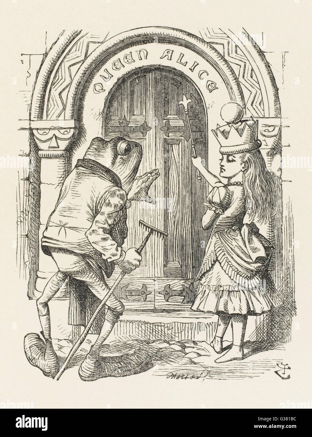 Alice with frog hi-res stock photography and images - Alamy