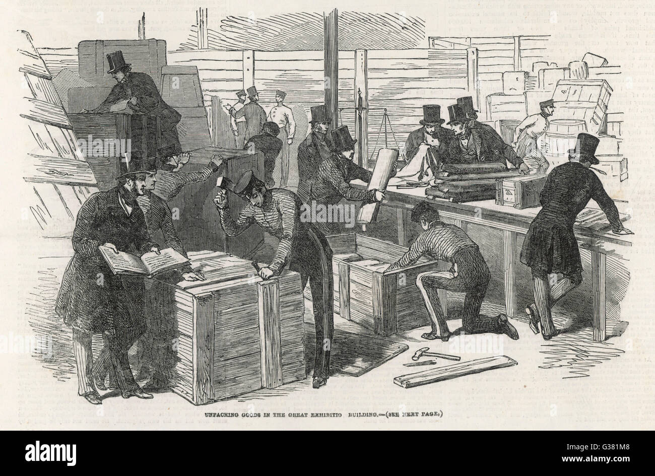 1851/SETTING UP Stock Photo