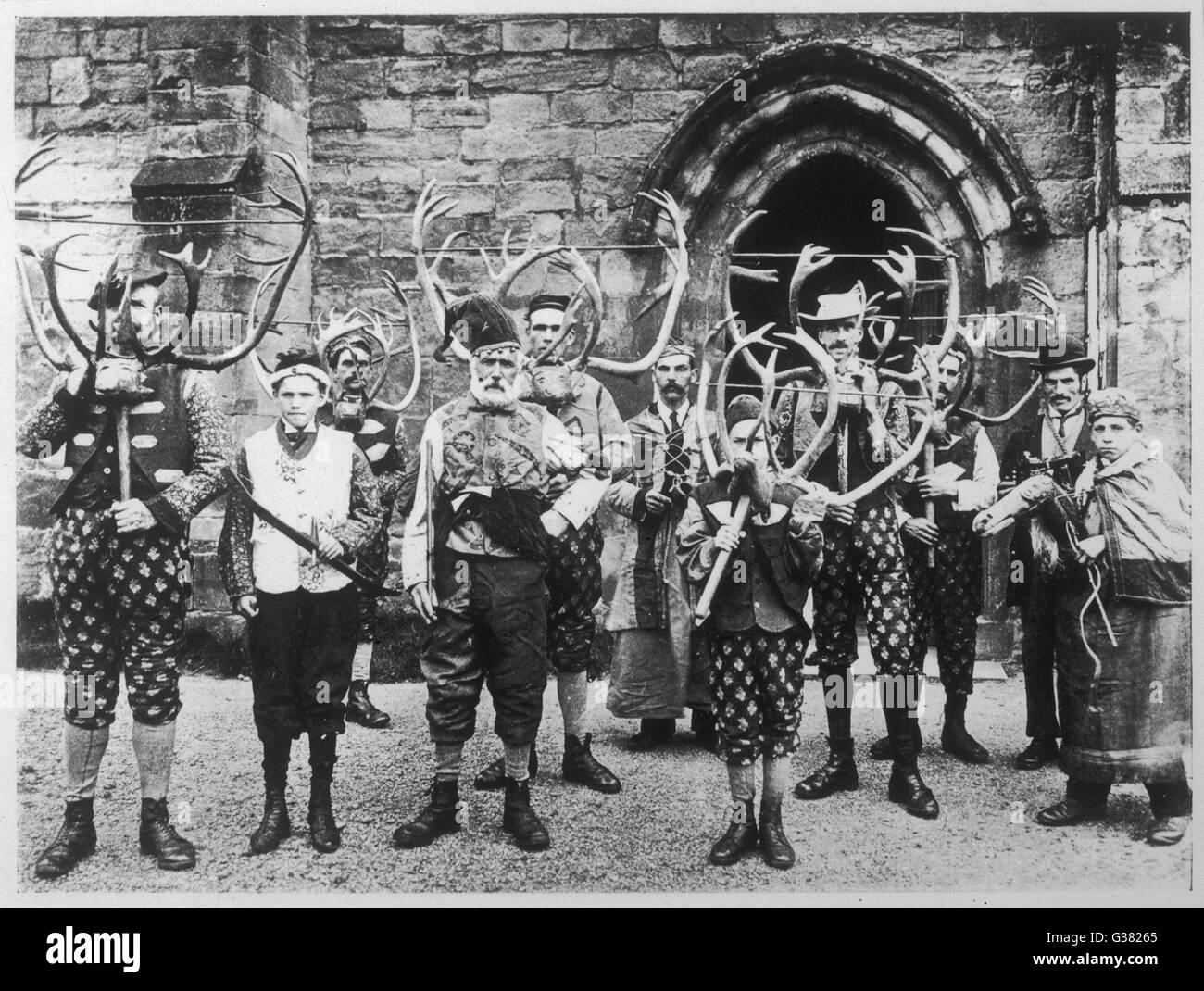 Horn Dance, Abbots, Bromley 1899 Stock Photo