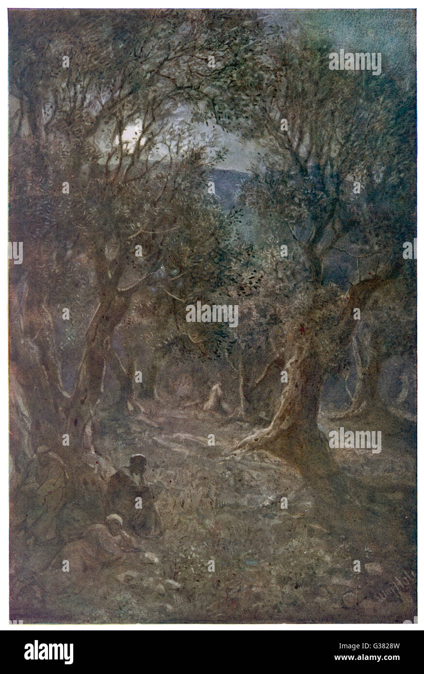 Jesus in garden of gethsemane hi-res stock photography and images - Alamy