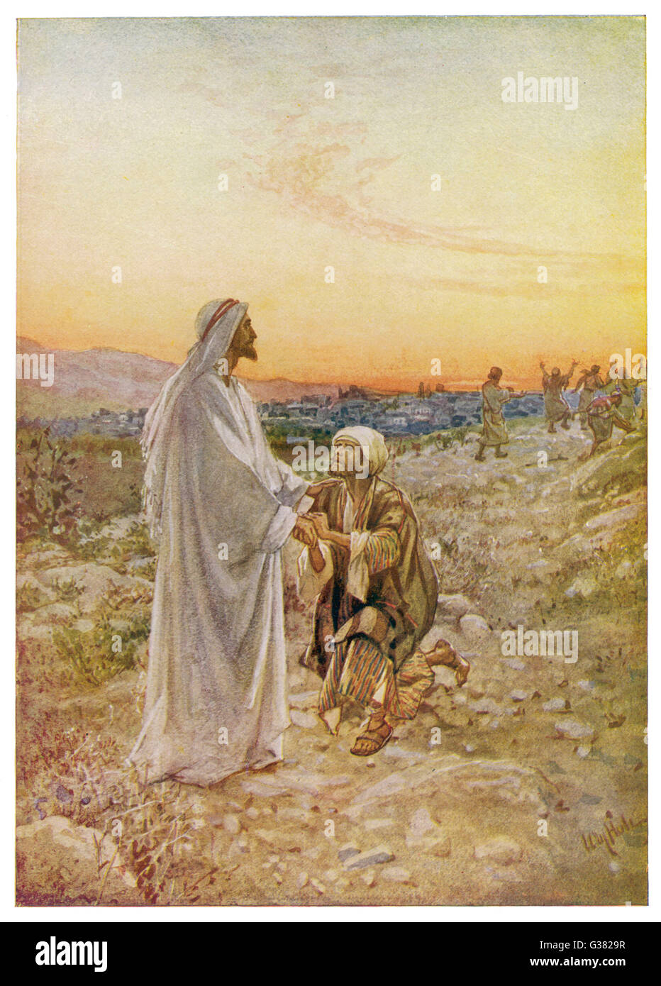Jesus heals a leper hi-res stock photography and images - Alamy