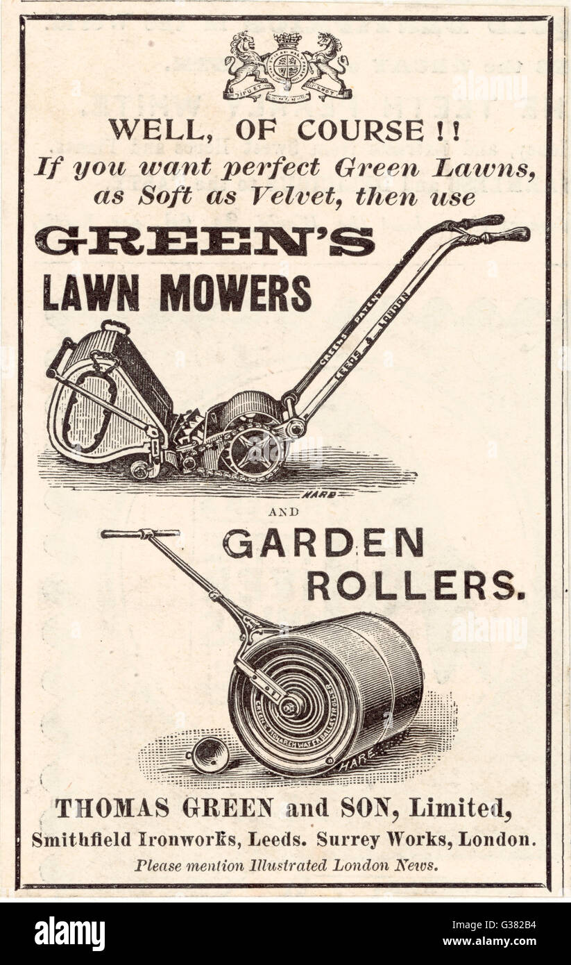 Green s lawn mowers hi res stock photography and images Alamy