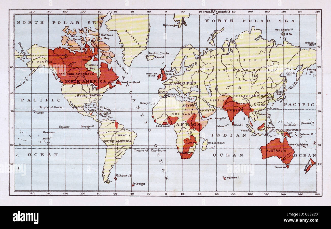 map of the british empire 1889 The British Empire Map High Resolution Stock Photography And Images Alamy map of the british empire 1889