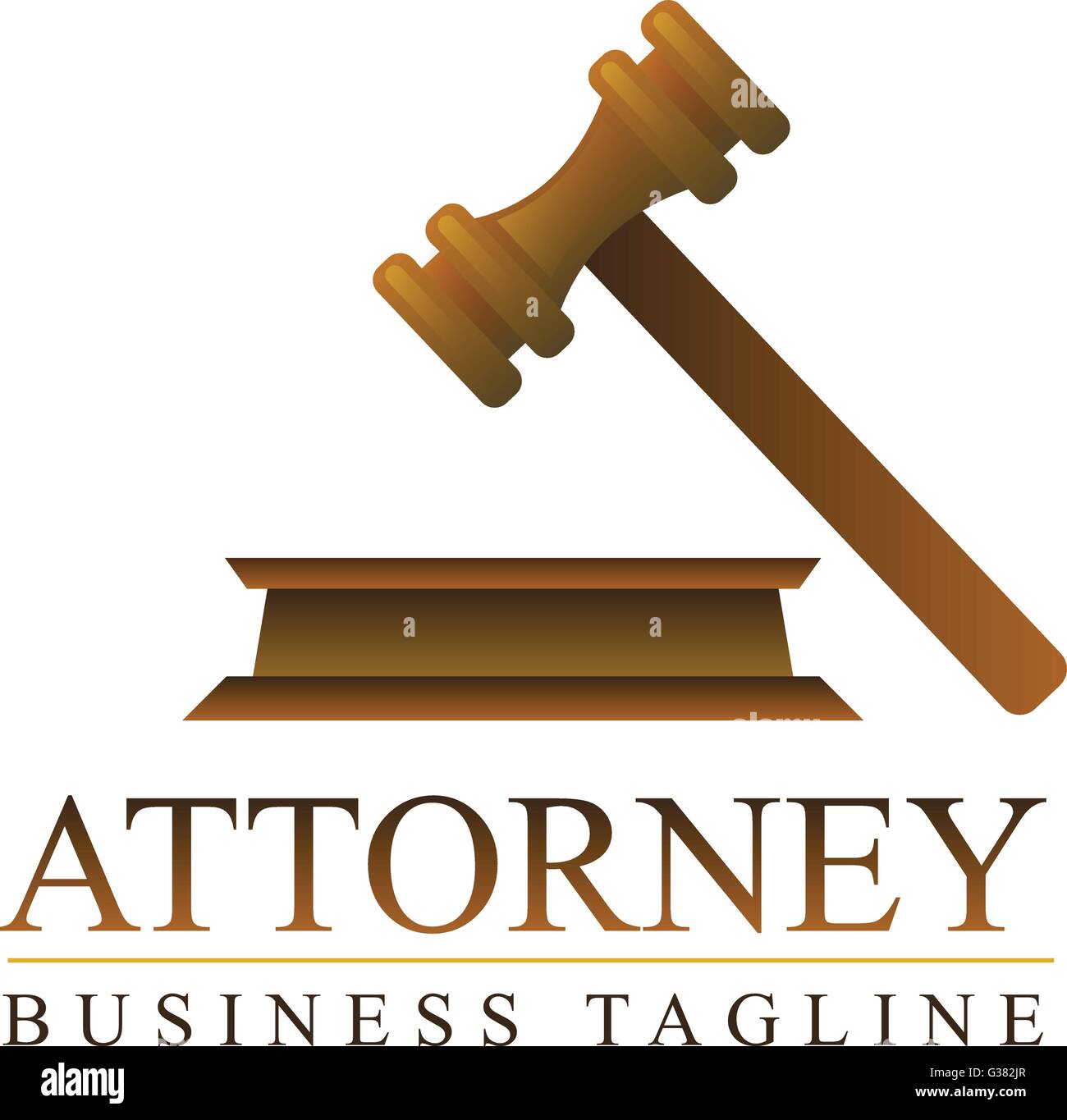 Vector Judge Hammer logo design Stock Vector Image & Art Alamy