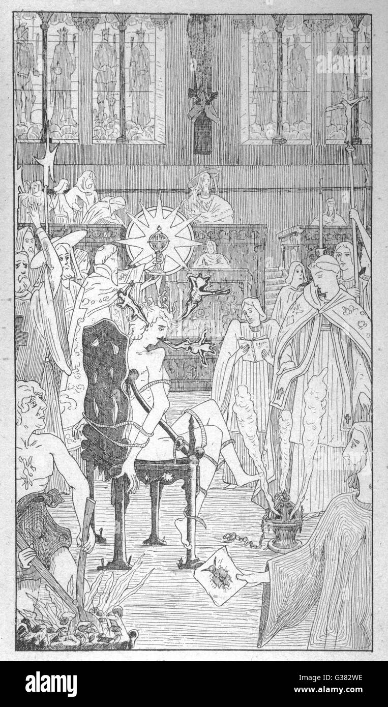 Casting out the demons who have possessed an unfortunate young man