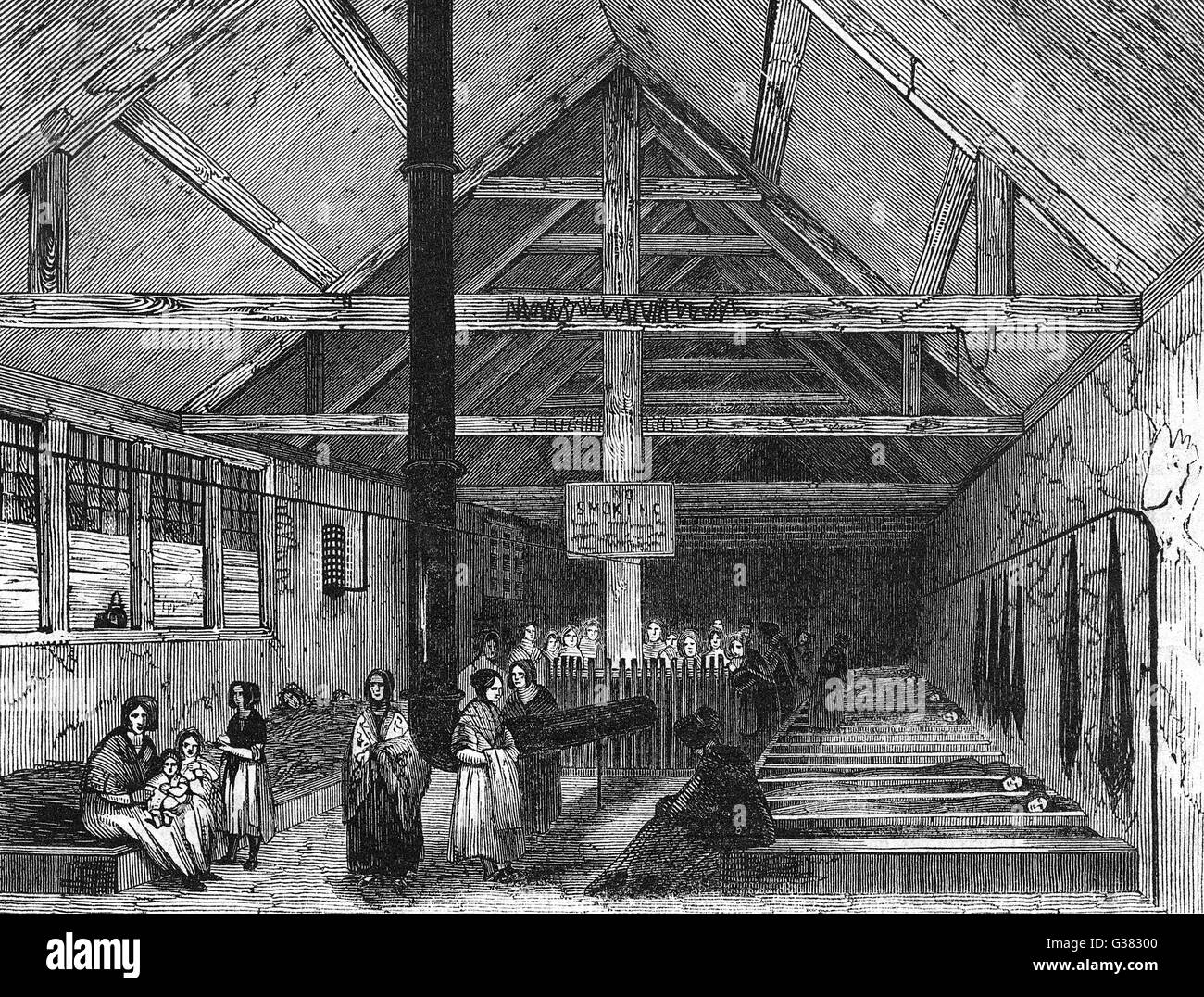 Refuge for the Destitute - female  1843 Stock Photo