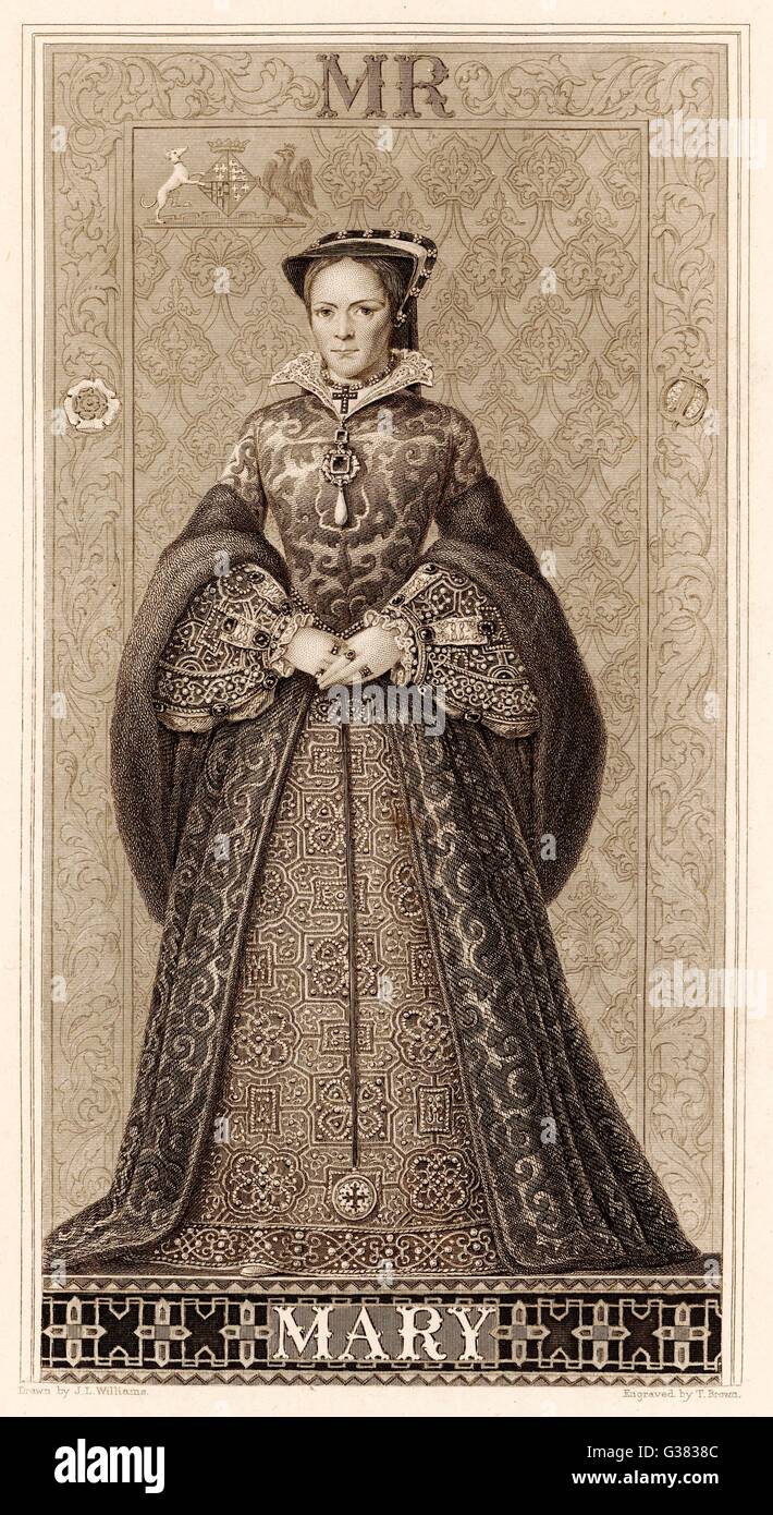 Mary Tudor Queen Of England Daughter Of Henry Viii And Catherine Of Aragon Date 1516 1558 1047