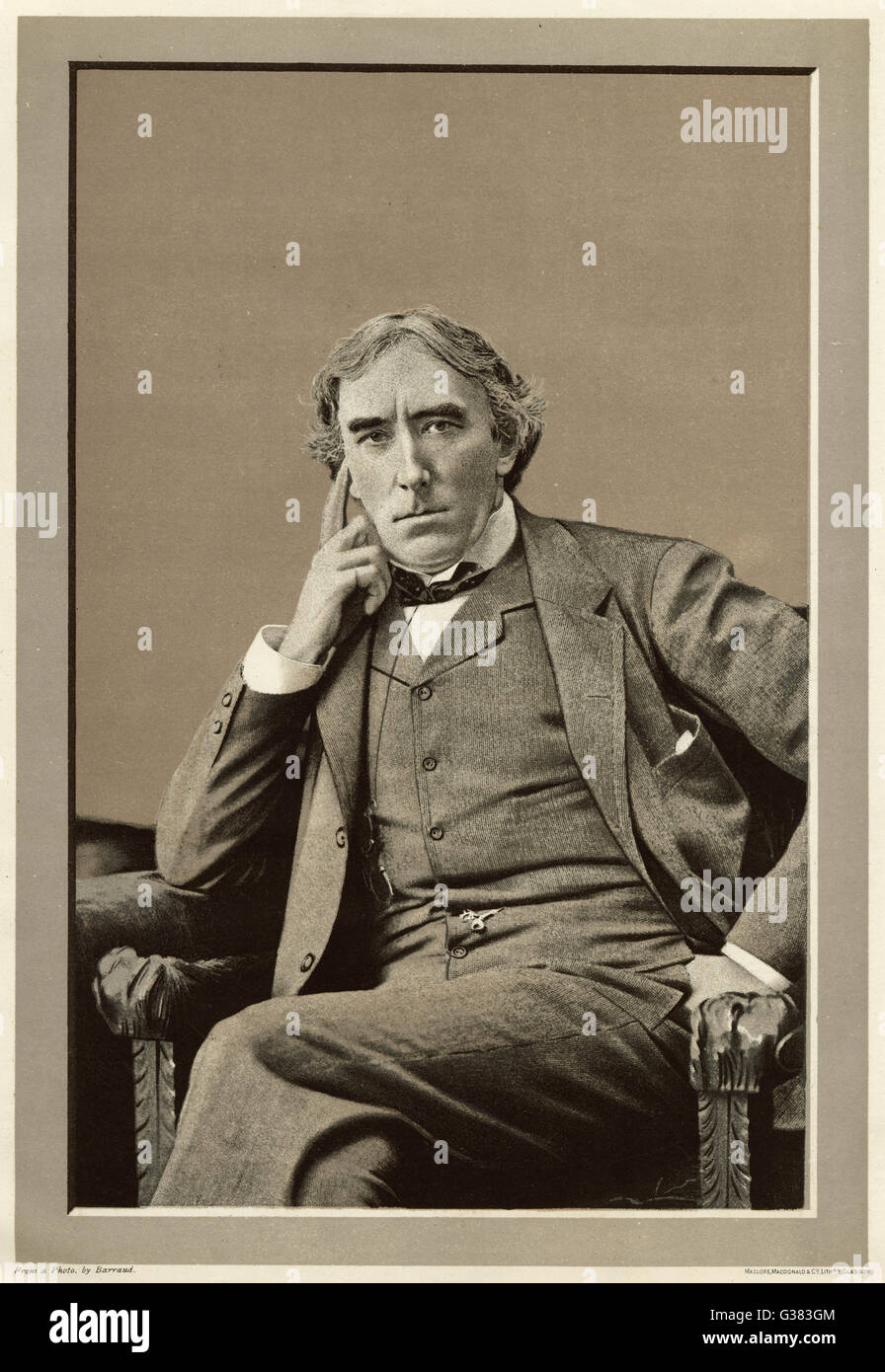 Sir Henry Irving (1838 - 1905), English stage actor         Date: 1887 Stock Photo