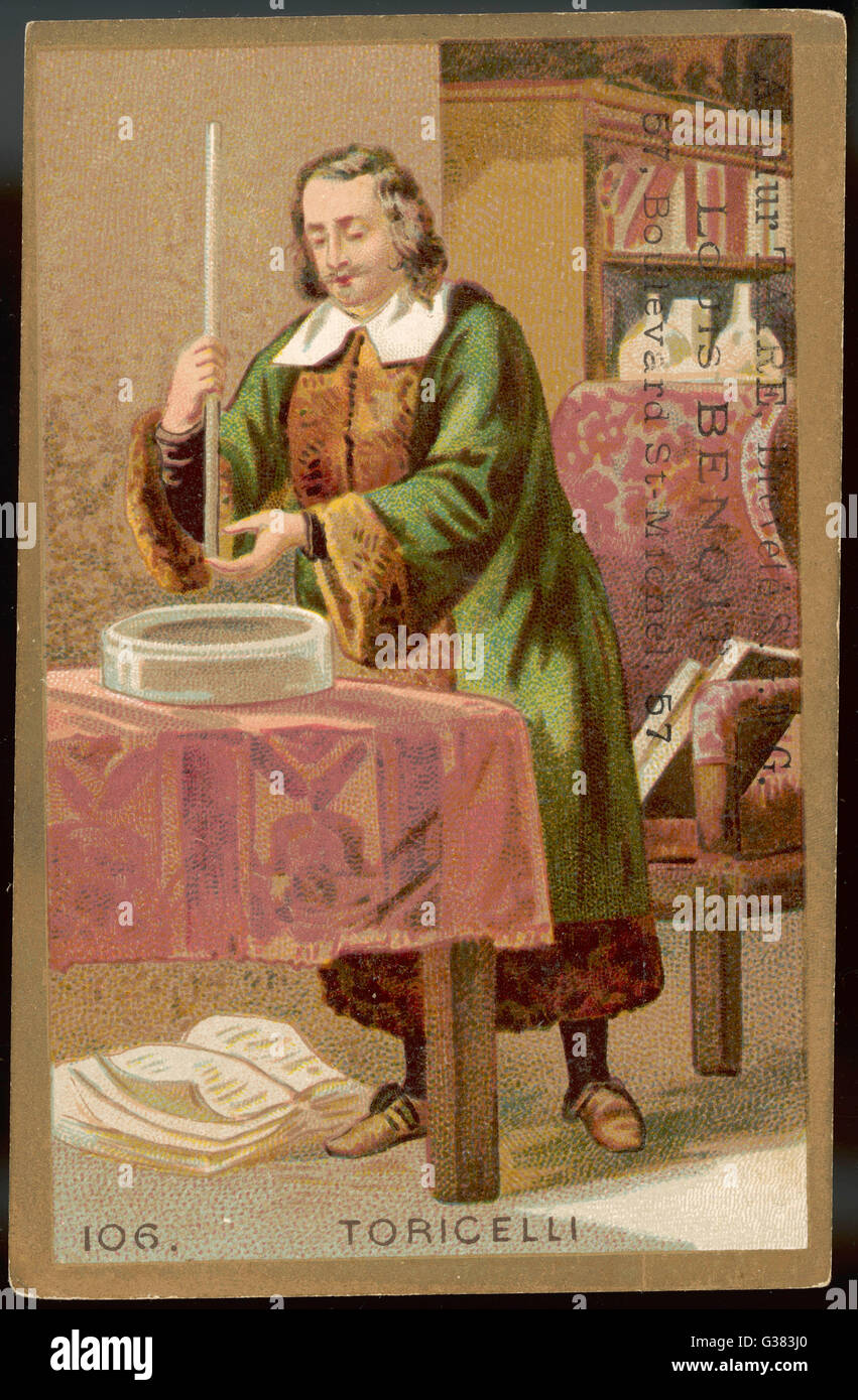 Evangelista Torricelli High Resolution Stock Photography And Images Alamy