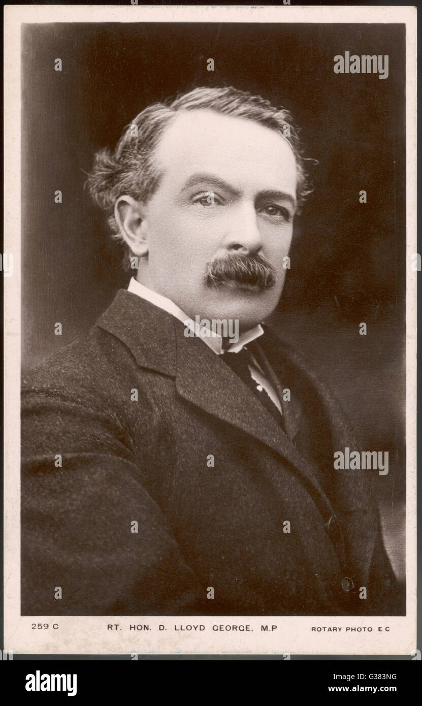 DAVID LLOYD GEORGE  British politician        Date: 1863 - 1945 Stock Photo
