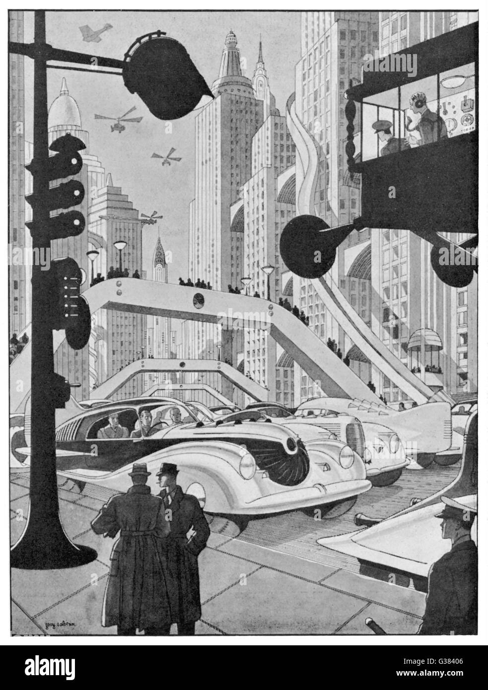 FUTURE STREET SCENE Stock Photo Alamy