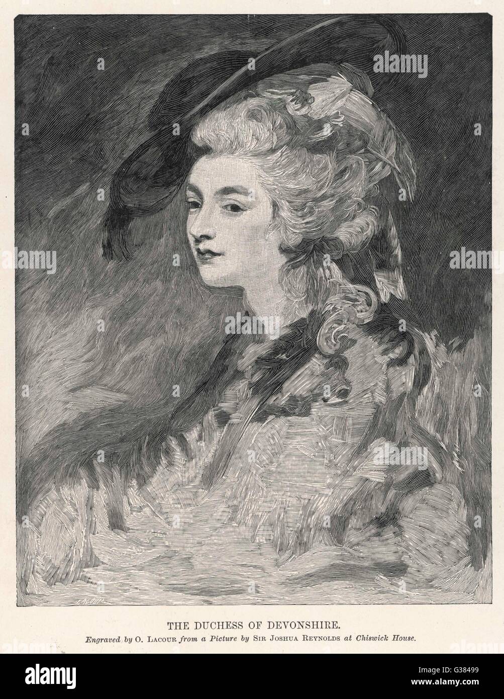 SPENCER DUCHESS OF DEVONSHIRE Daughter of 1st Earl Spencer