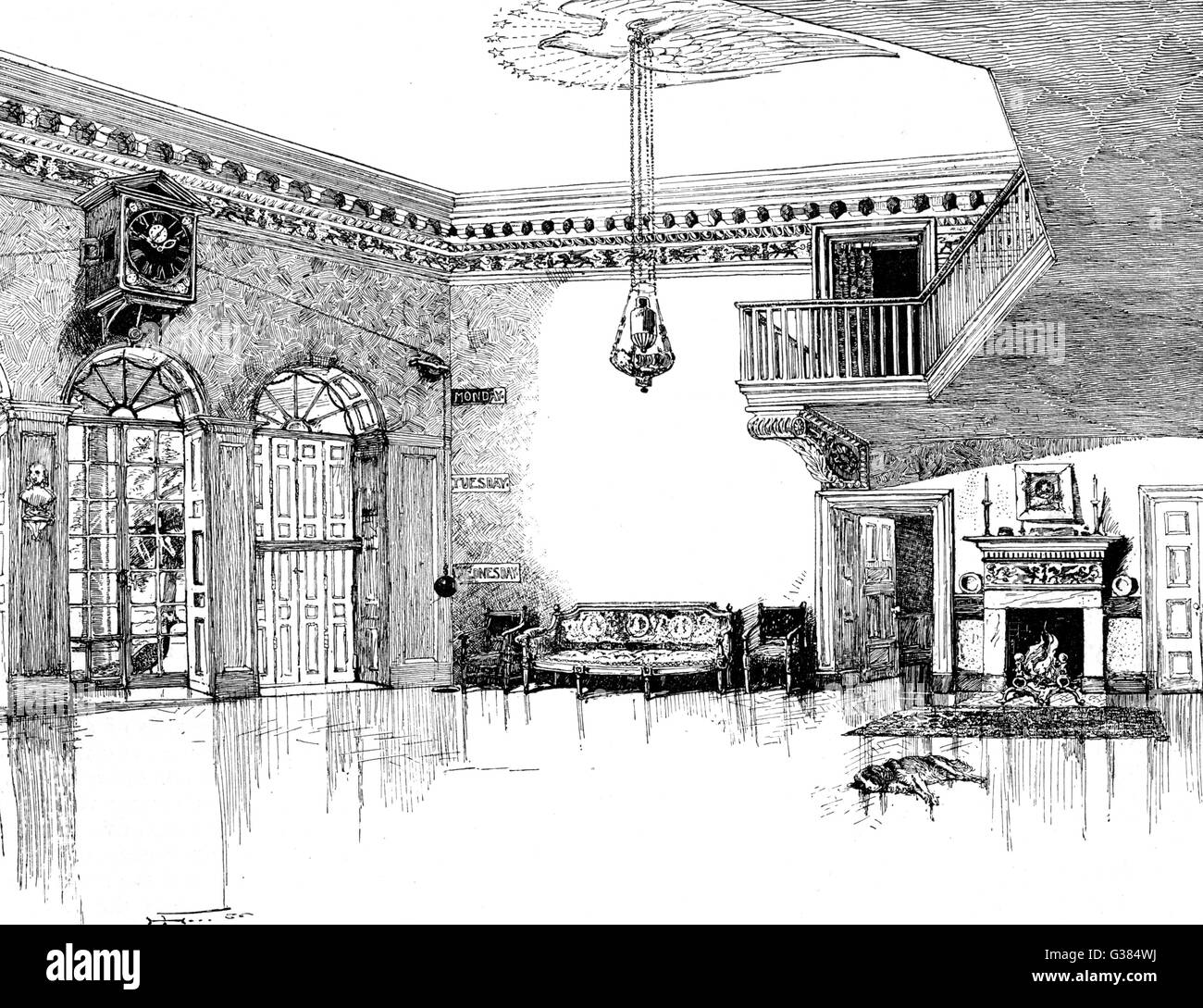 Thomas jefferson monticello clock hires stock photography and images