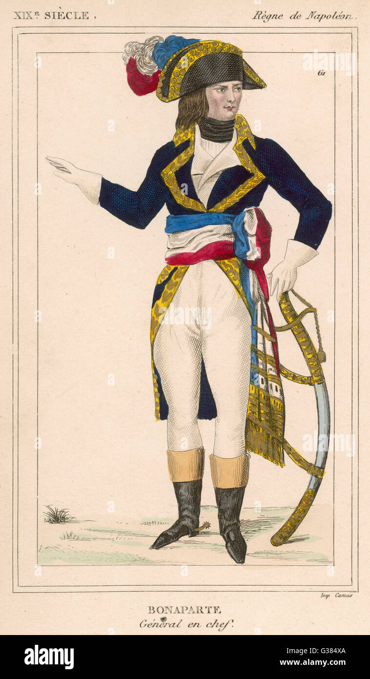Napoleon Bonaparte French Emperor Dressed As General In Chief Of Stock Photo Alamy