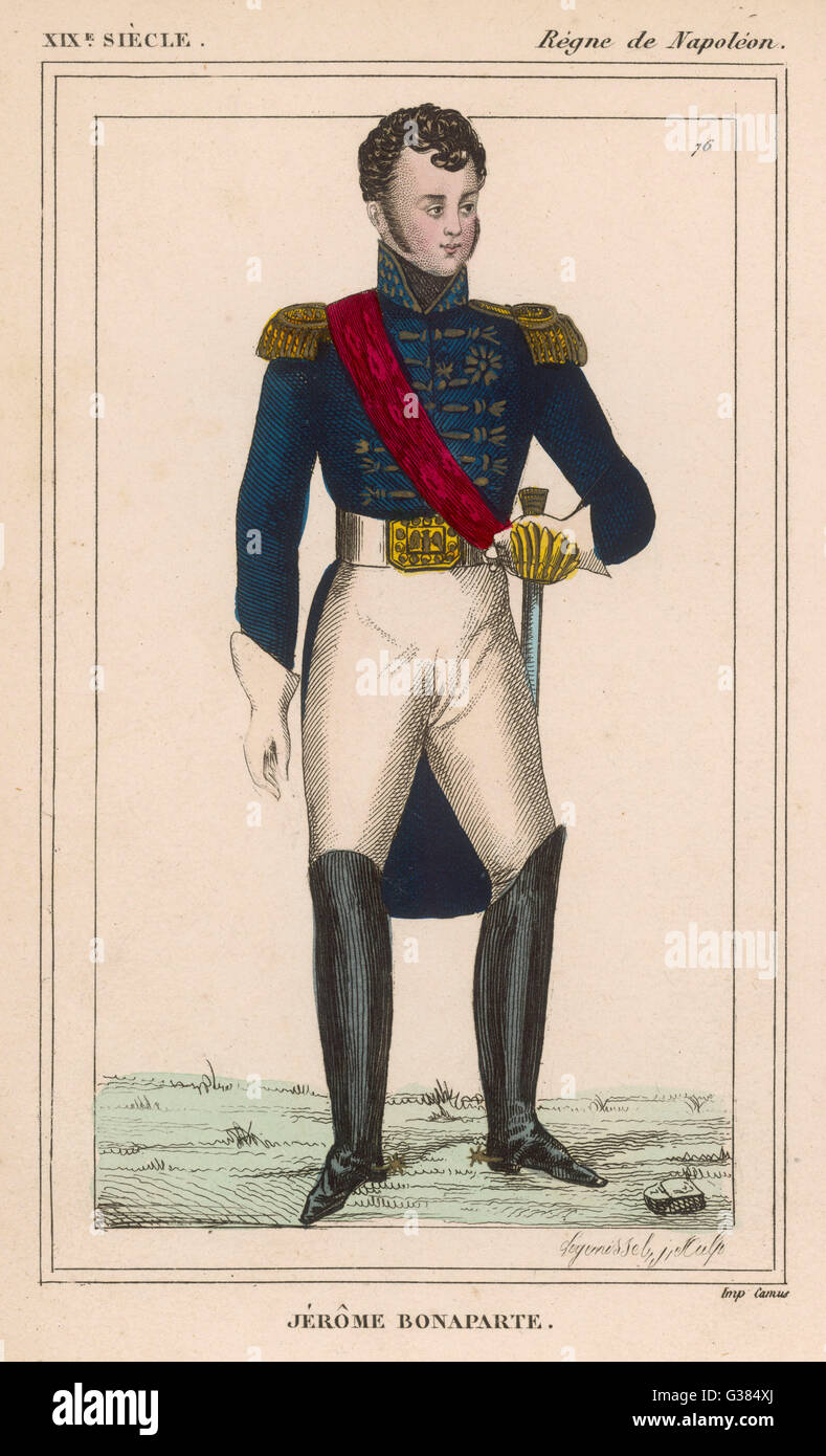 Jerome Bonaparte - Costume Stock Photo