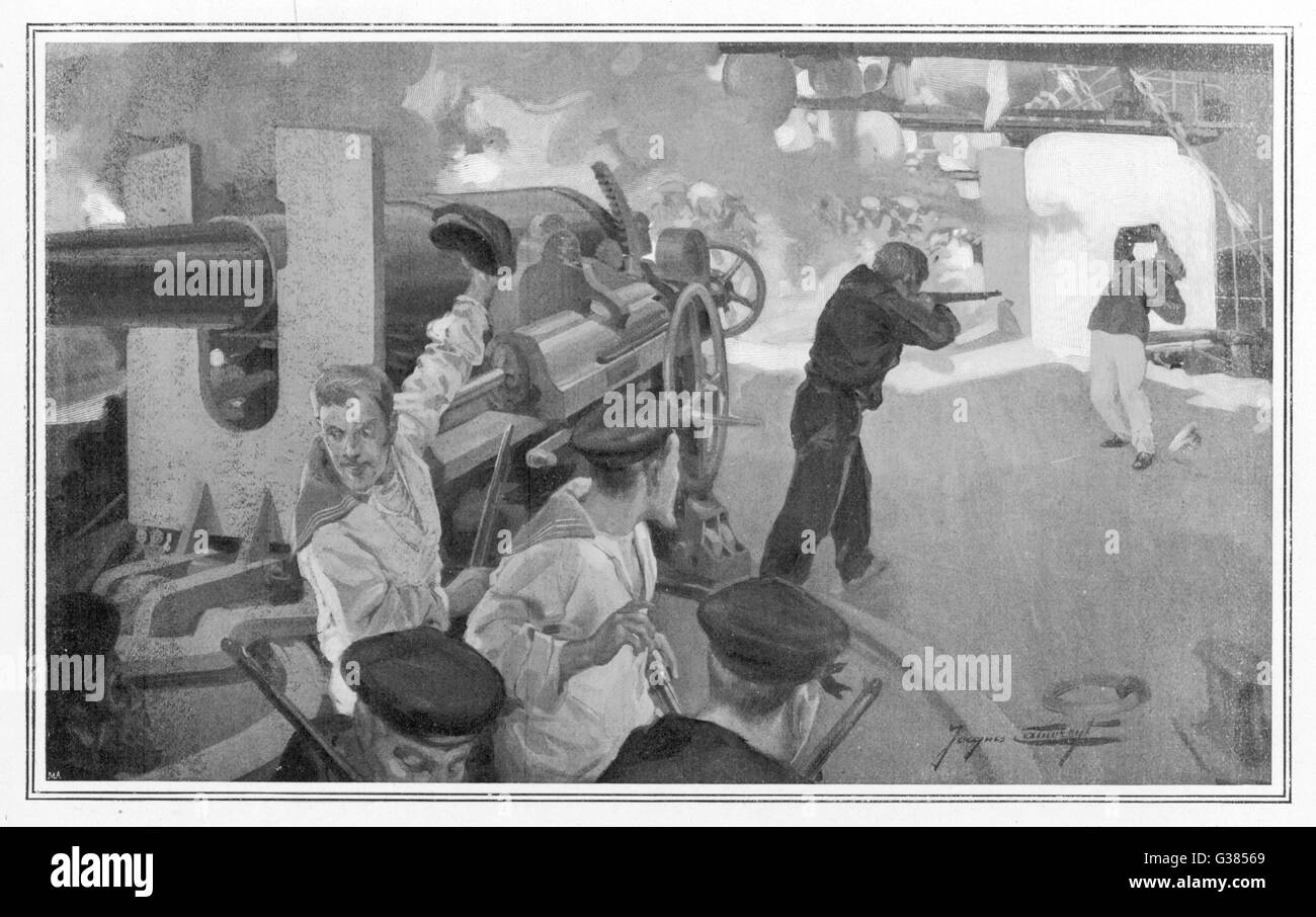 Mutiny on the warship  'Kniaz-Potemkin' - Matioutschenco shoots  Gelerowsky       Date: June 1905 Stock Photo