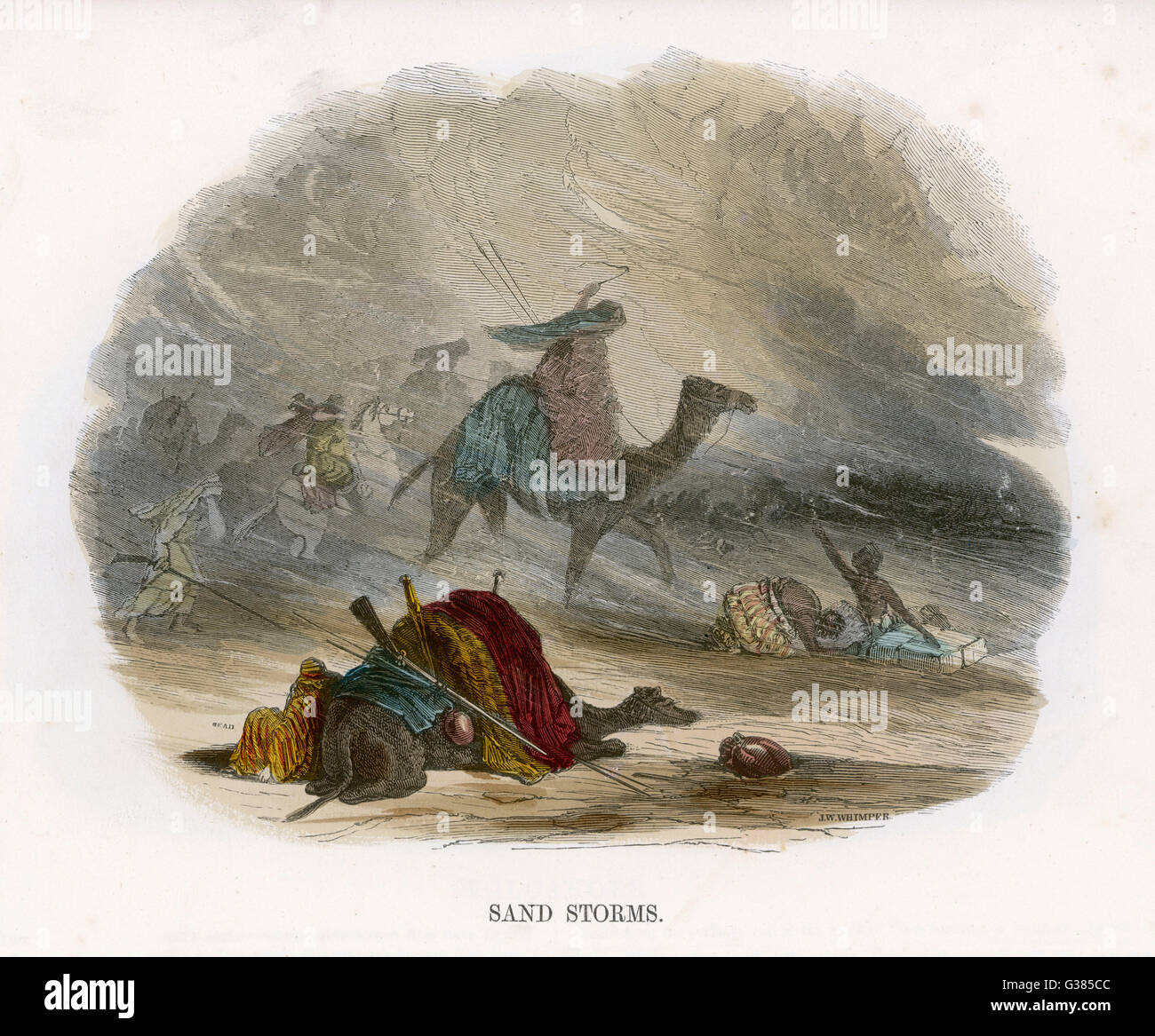 SANDSTORM, AFRICA C1860 Stock Photo Alamy