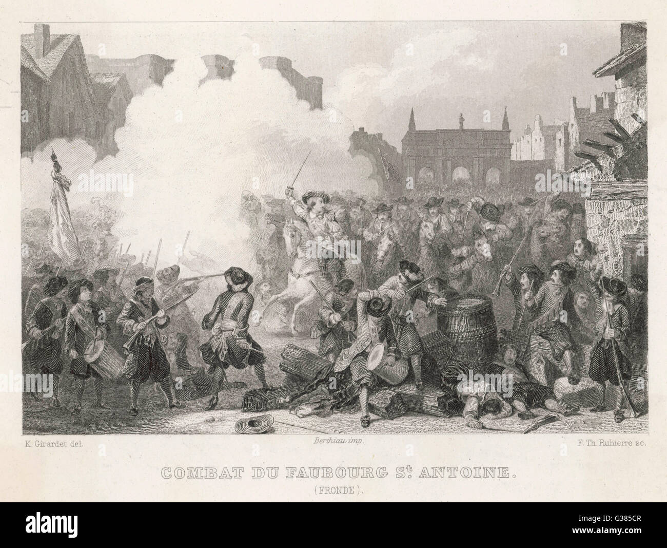 The Fronde - Battle of Faubourg St. Antoine Date: 1648 Stock Photo - Alamy
