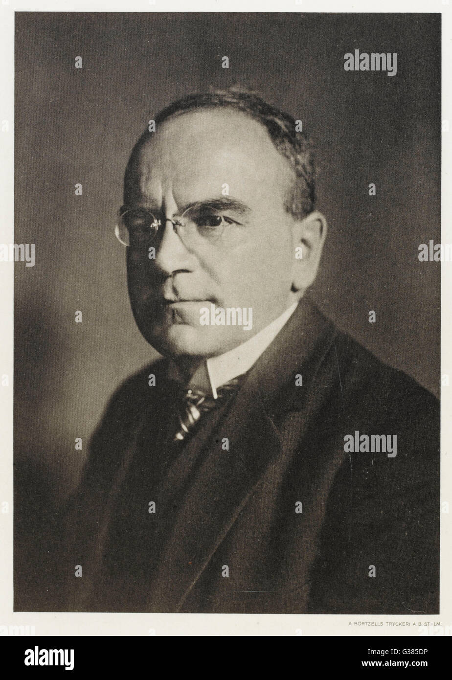 HEINRICH OTTO WIELAND  German chemist        Date: 1877 - 1957 Stock Photo