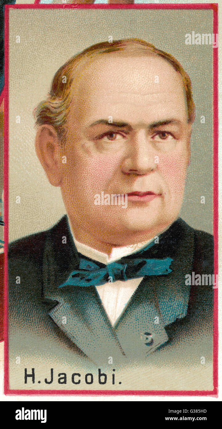 MORITZ HERMANN JACOBI German physicist Date: 1801 - 1875 Stock Photo ...