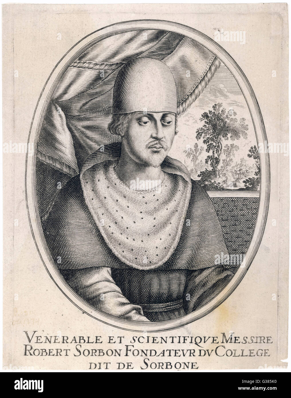 Robert de sorbon founder the sorbonne hires stock photography and