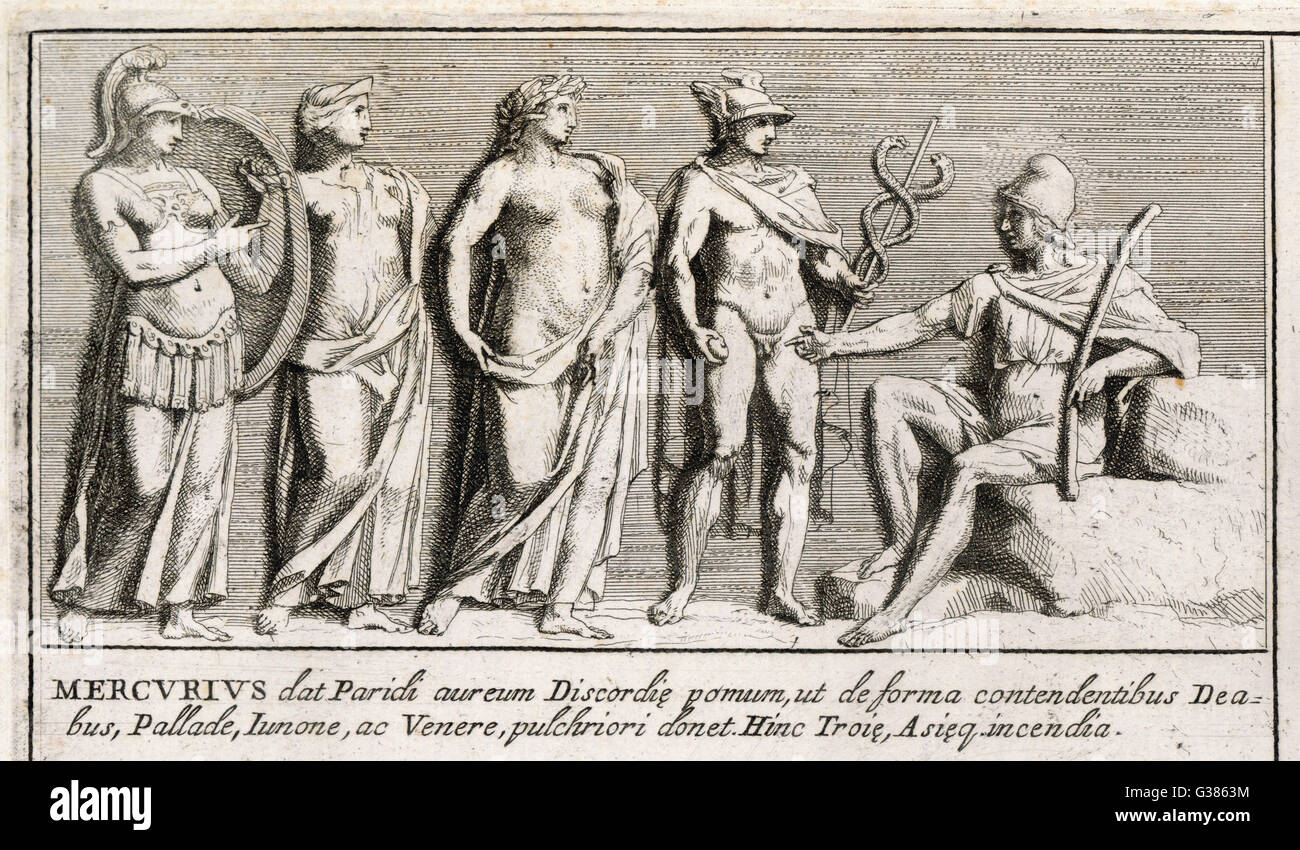 The Judgement of Paris Stock Photo Alamy