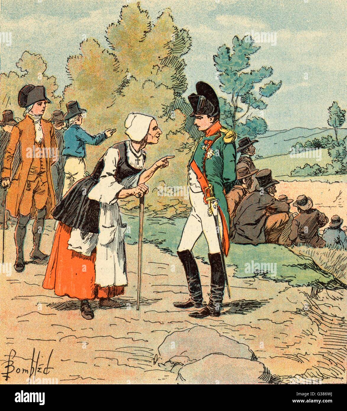 TALK WITH PEASANT WOMAN Stock Photo Alamy