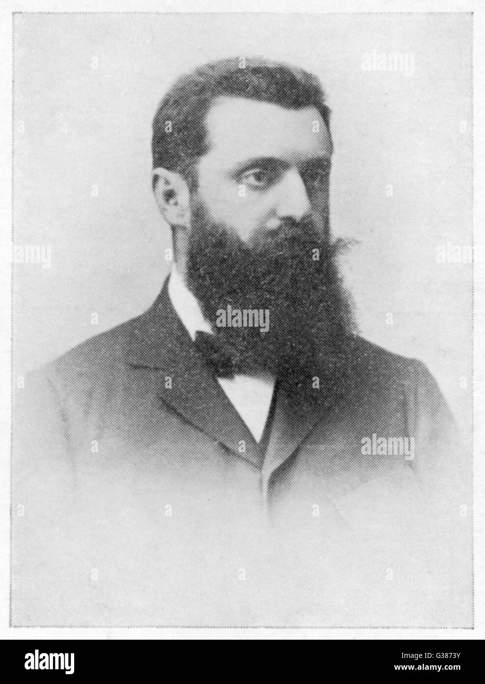 THEODOR HERZL  Hungarian Zionist leader        Date: 1860 - 1904 Stock Photo