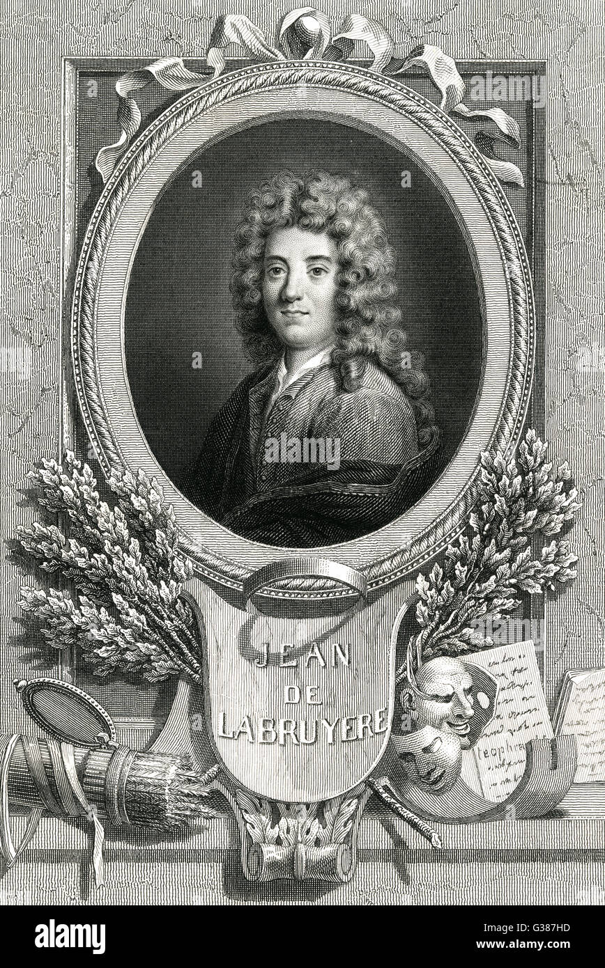 Jean De La Bruyere French Writer Date 1645 1696 Stock Photo Alamy