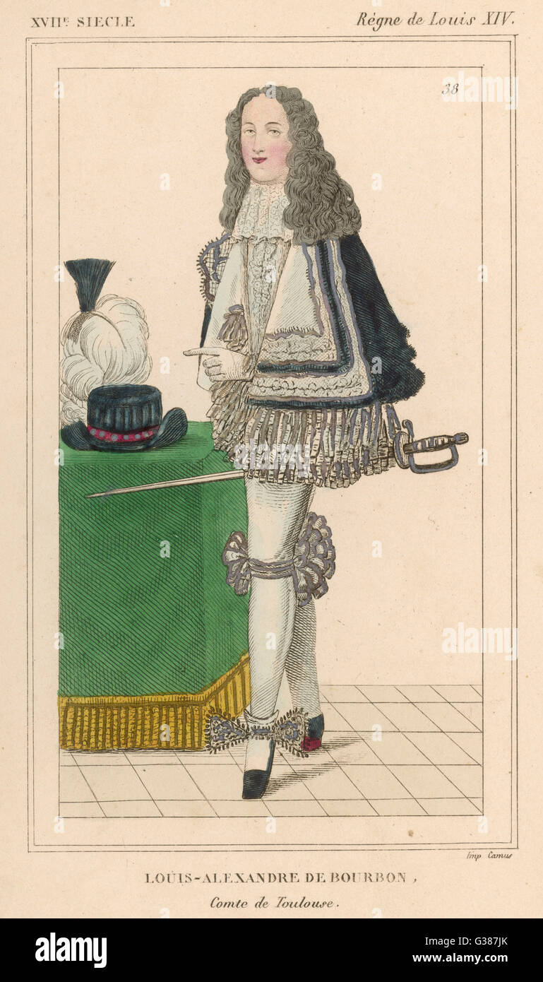 LOUIS-ALEXANDRE DE BOURBON  French soldier and son of  Louis XIV       Date: 1678 - 1737 Stock Photo