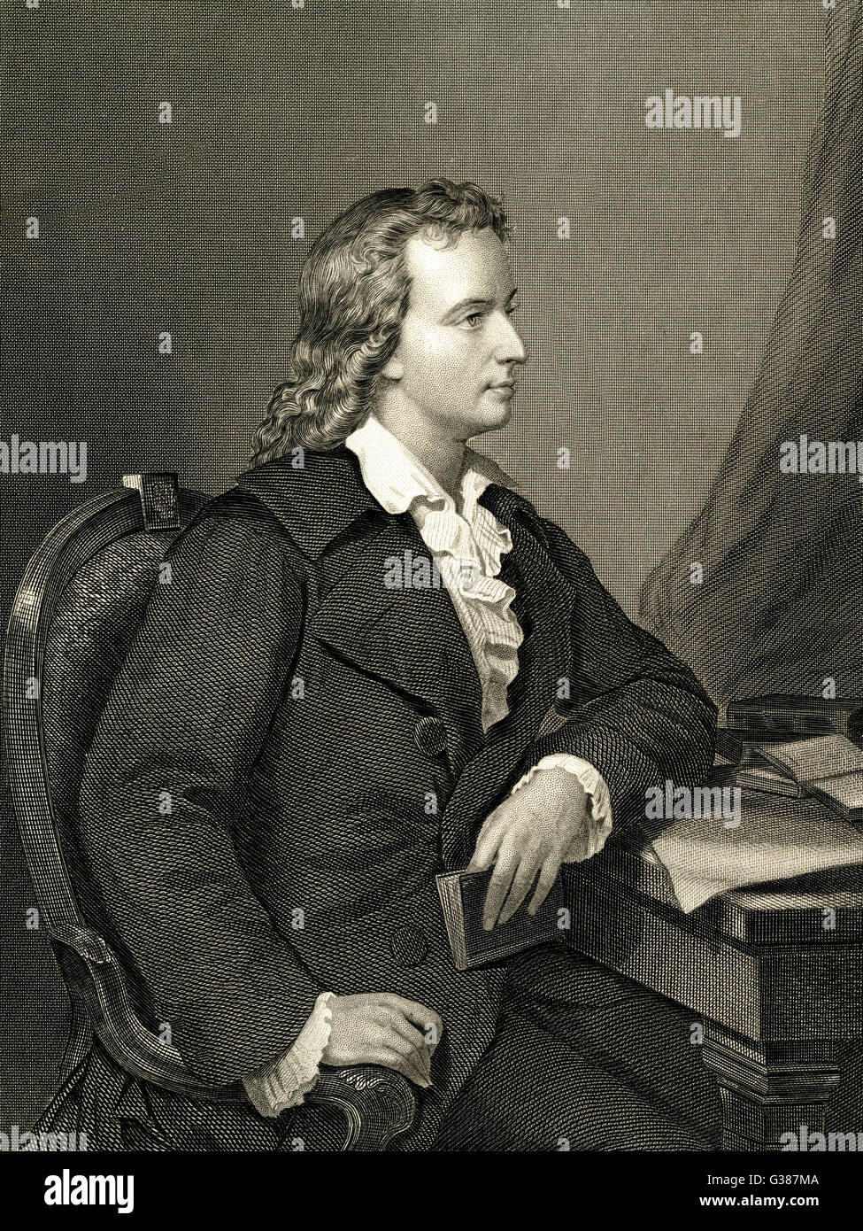 JOHANN CHRISTOPH FRIEDRICH SCHILLER  German writer        Date: 1759 - 1805 Stock Photo