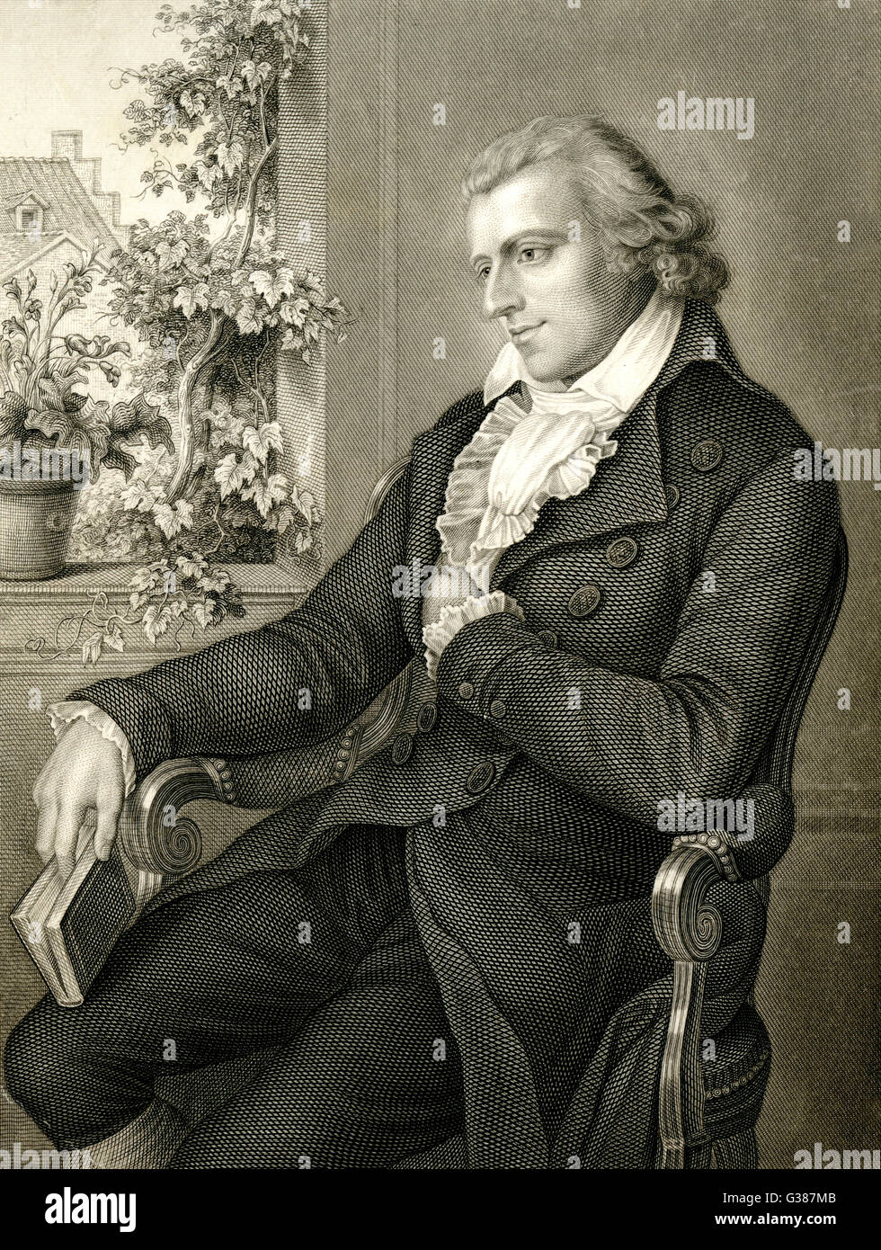 JOHANN CHRISTOPH FRIEDRICH SCHILLER  German writer        Date: 1759 - 1805 Stock Photo