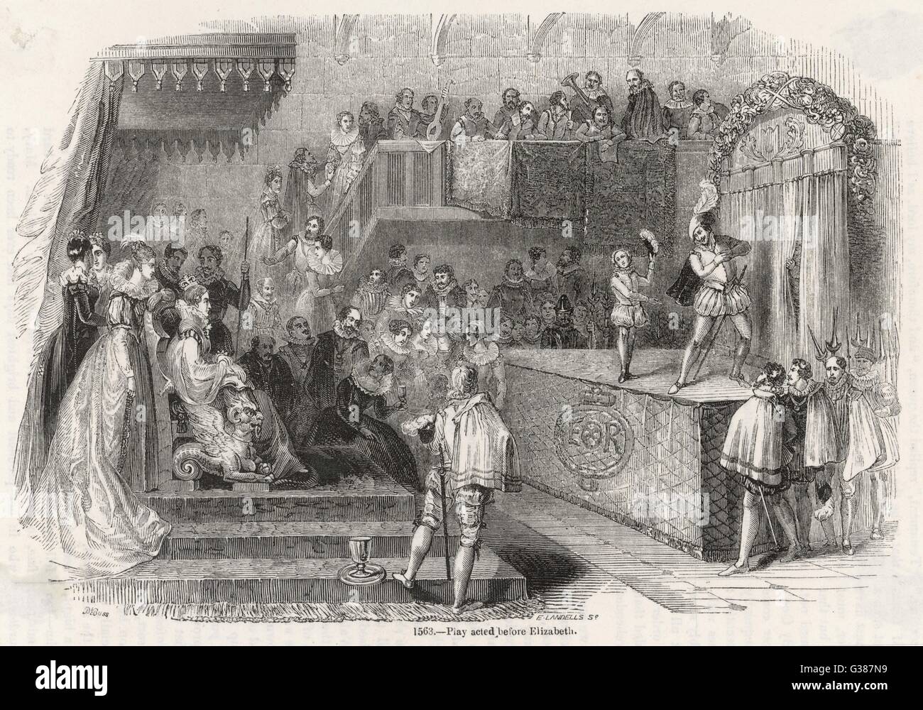 A command performance - Queen Elizabeth I watches a play in one of her ...