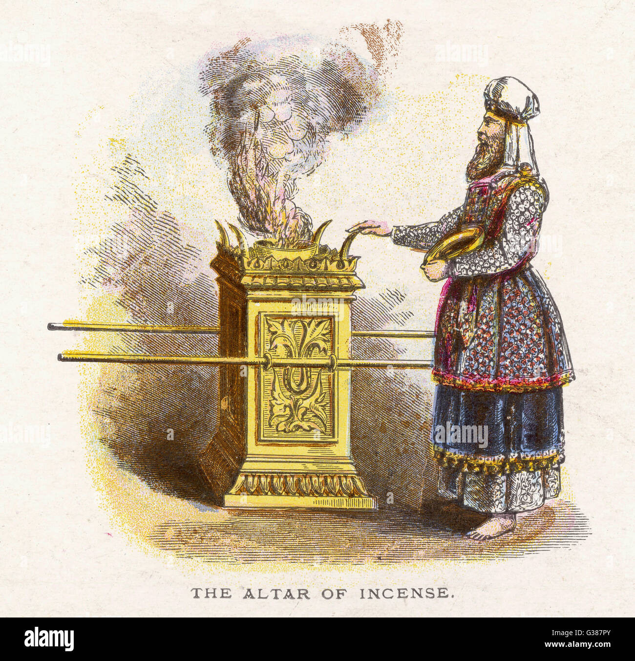 Ceremonial objects THE ALTAR OF INCENSE Stock Photo Alamy