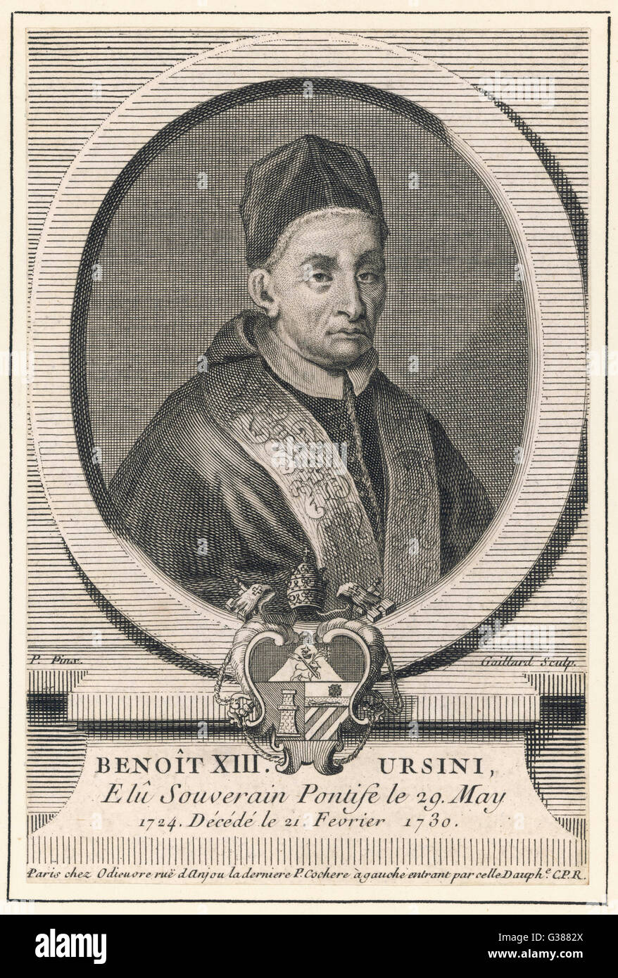 POPE BENEDICTUS XIII Stock Photo Alamy