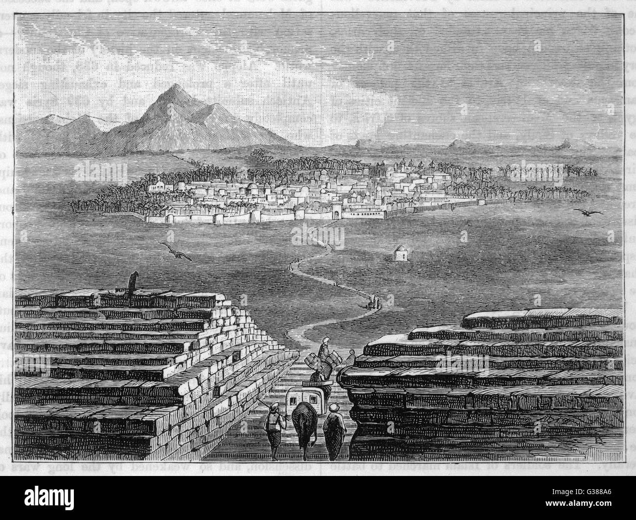 View of Medina         Date: Mid 19th Century Stock Photo