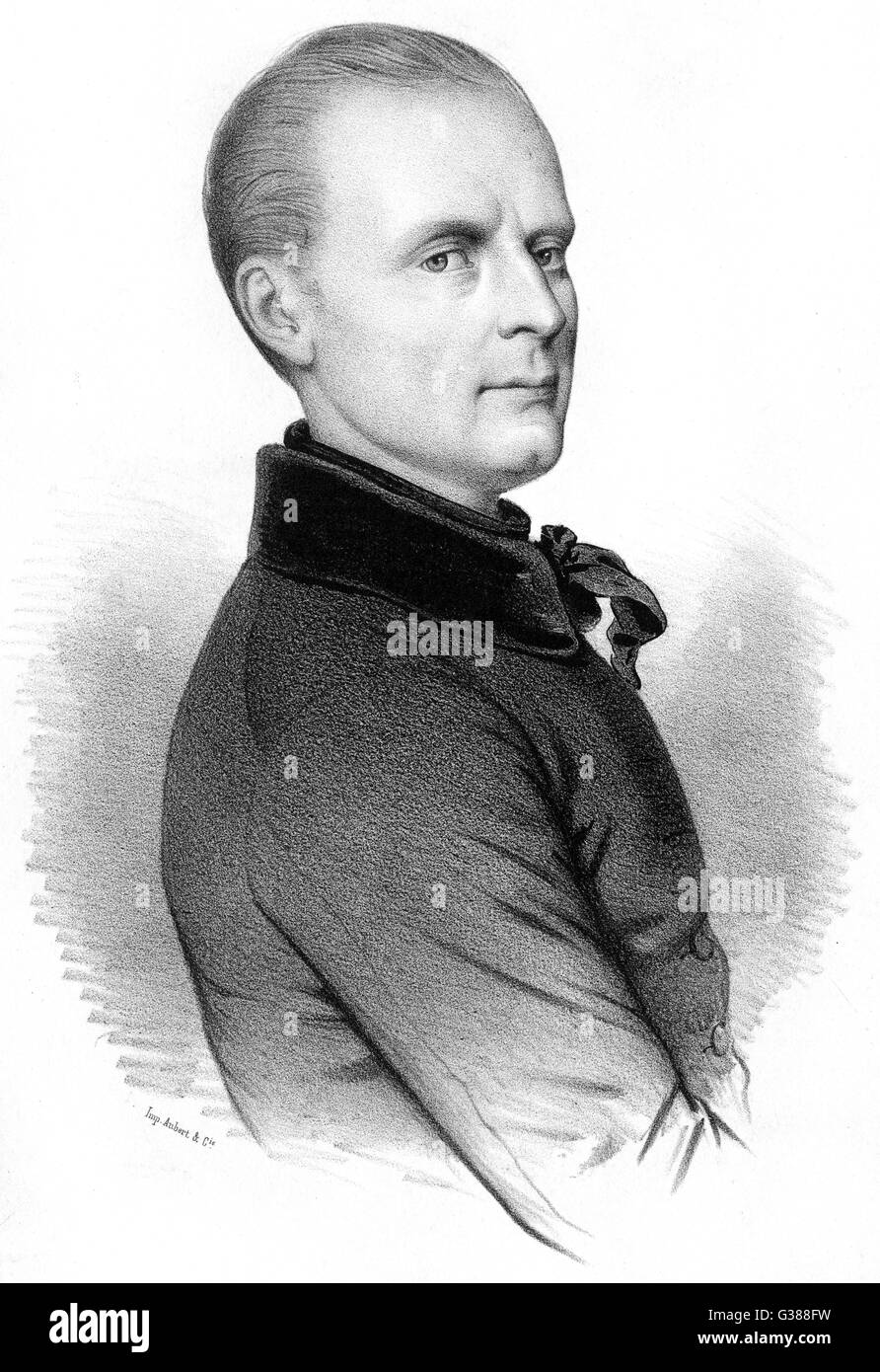 Alphonse de Lamartine Stock Photo